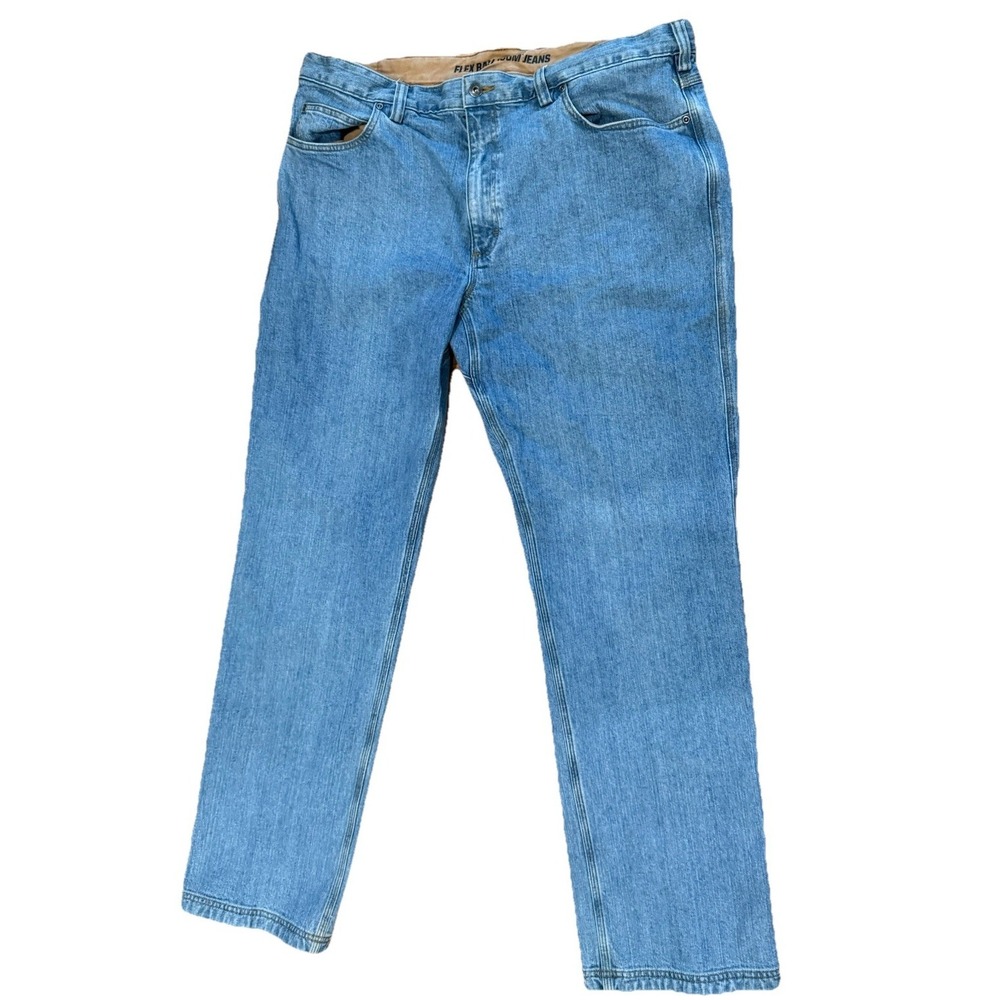 Duluth Trading Jeans Mens 40x34 Flex Ballroom Relaxed Straight Blue